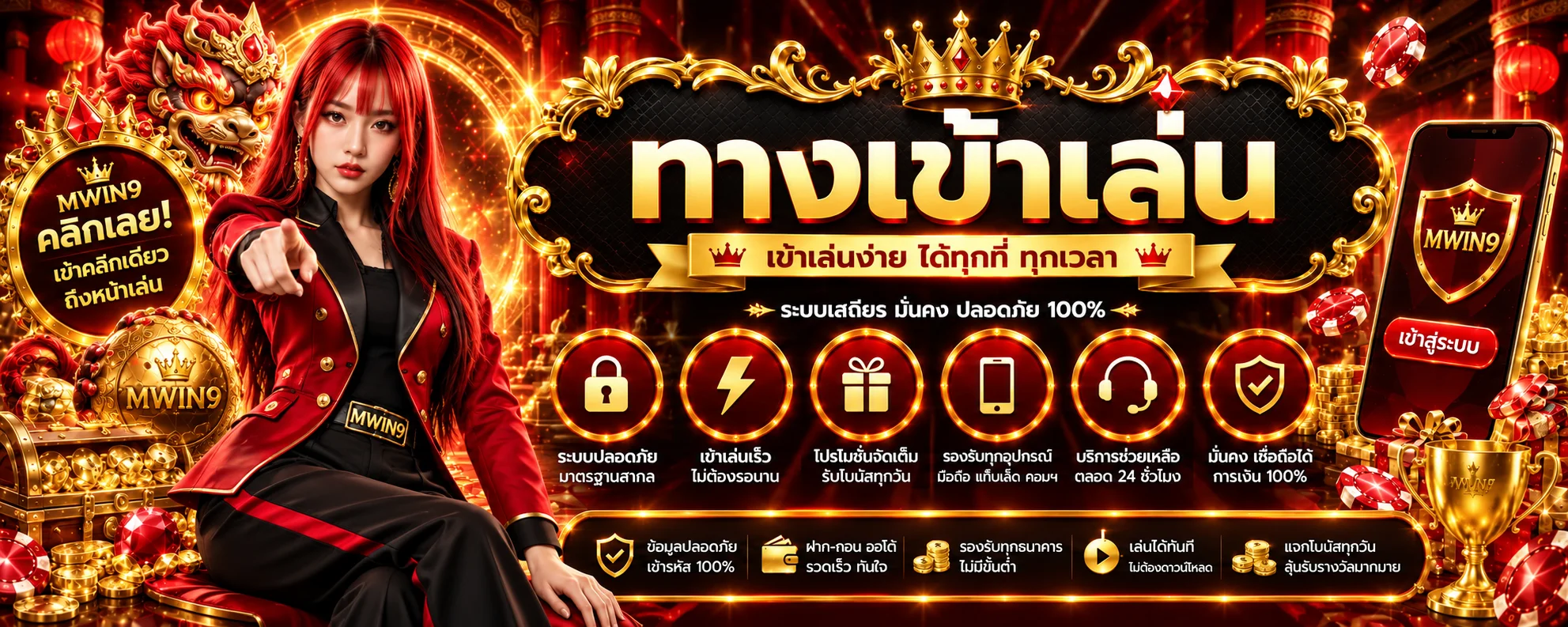 MWIN9 ทางเข้าเล่นและระบบเข้าสู่บัญชีปลอดภัย